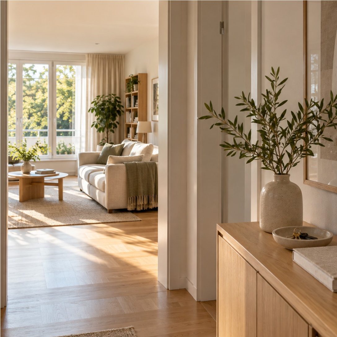 Helle Wohnung mit Parkett